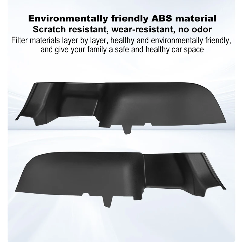 Full Surround Guard Sides Fender Cover 2pcs ABS For Tesla Model Y Trunk Sides Cover Baffles Protect Trunk From Scratches Damage