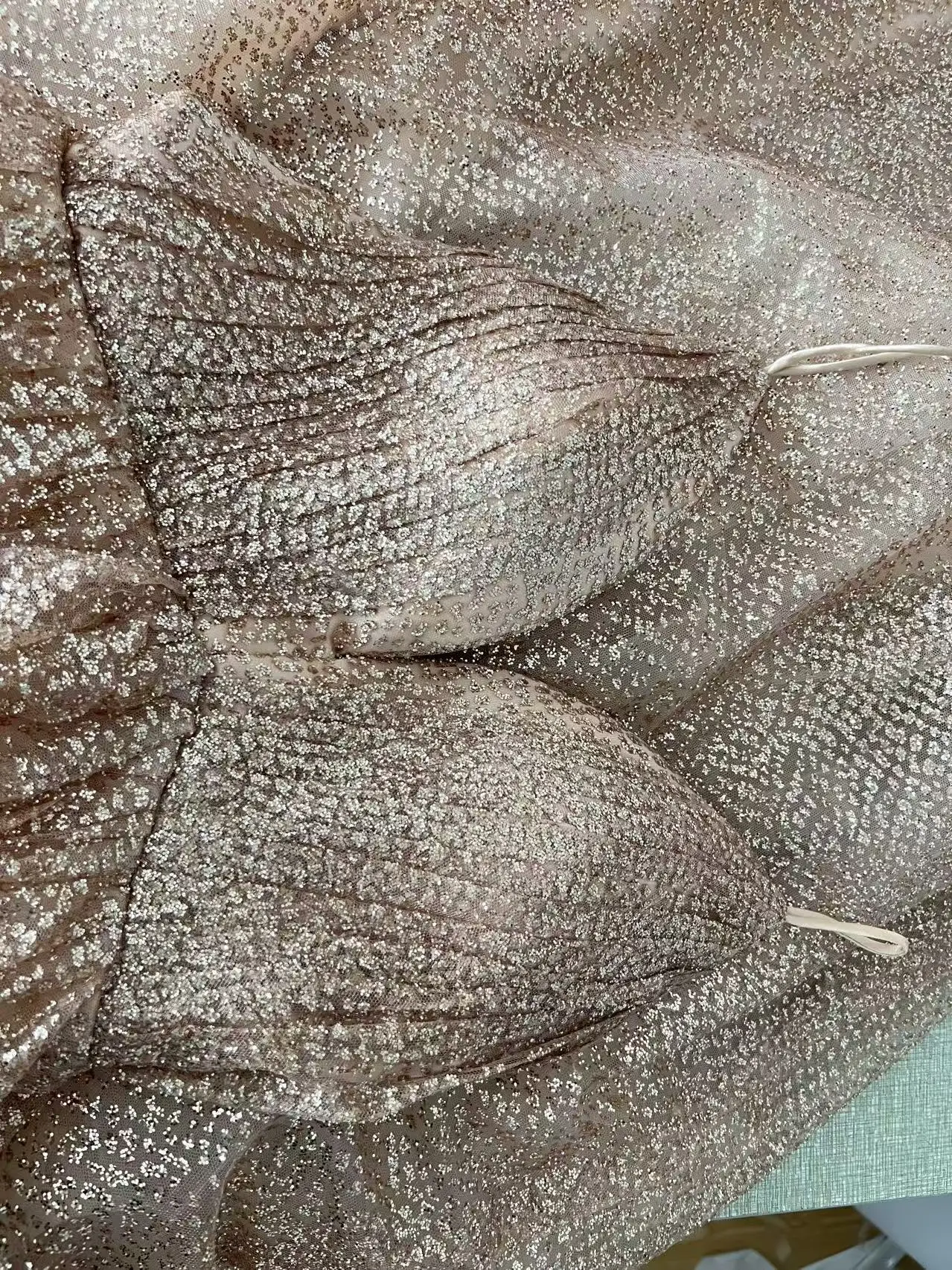 فساتين زفاف بوهو مخصصة ألف خط بريق الأميرة فستان عروس فساتين الزفاف الشمبانيا السباغيتي الأشرطة vestidos de novia