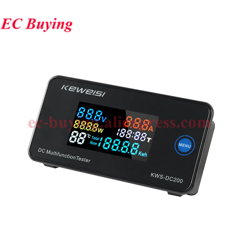 KWS-AC301 AC300 DC200 Digital Voltmeter DC 0-200V AC 50-300V Wattmeter Power Energy Analyzers Meter 0-10A/50A/100A/20A 10VA 11VA