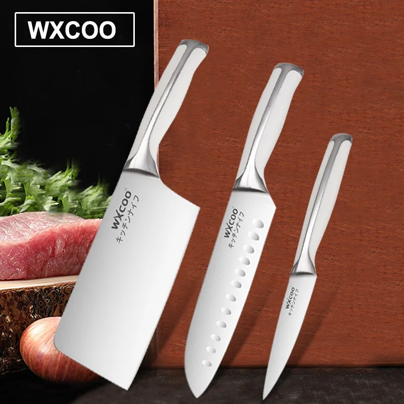 

1-3 шт. сверхмощные кухонные ножи из нержавеющей стали, японский нож Santoku, универсальный нож для нарезки, бытовой нож для фруктов и овощей