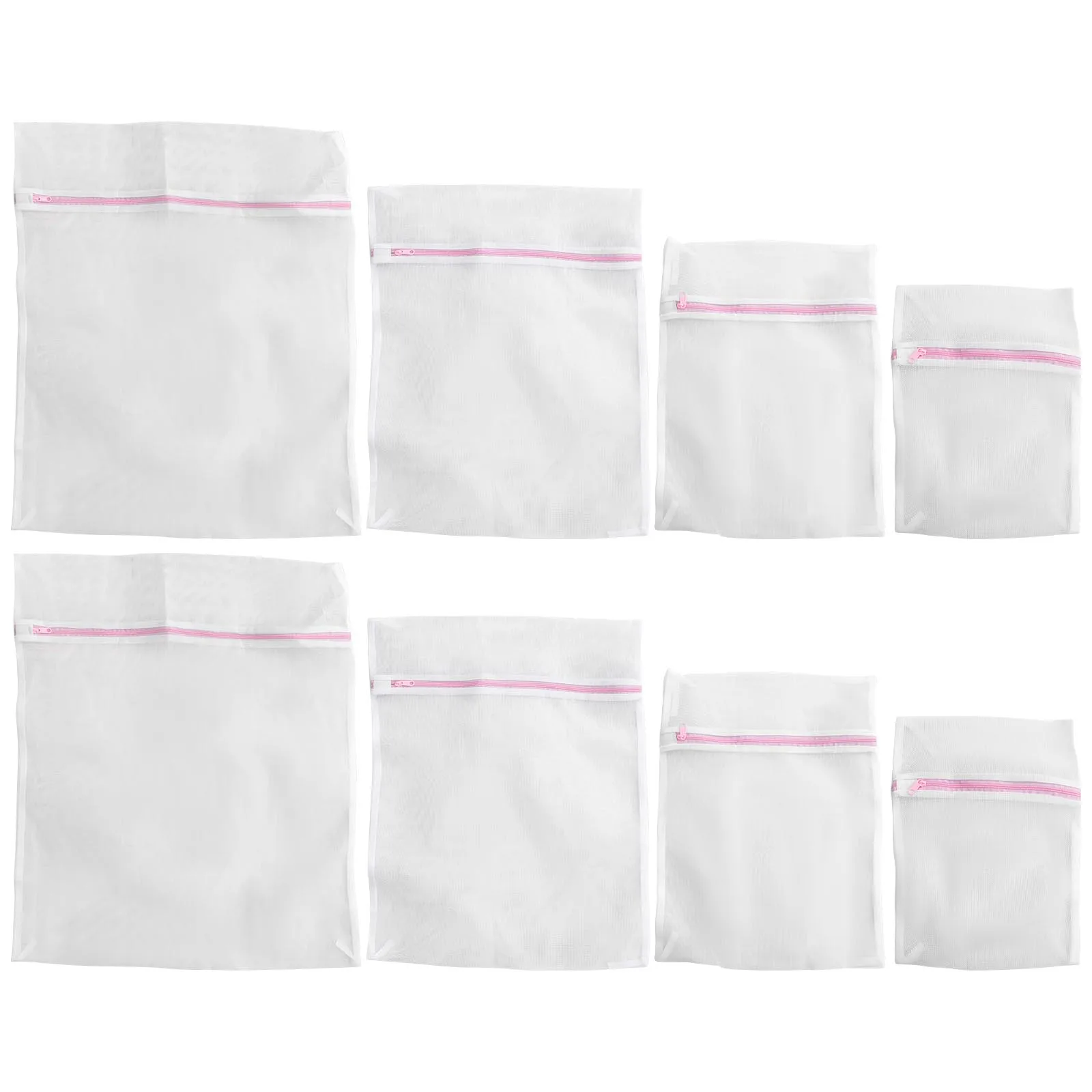 

8Pcs Durable Polyester Laundry Bags Mesh Wash Pouch For Delicate Garments Protection In Washer Dryer