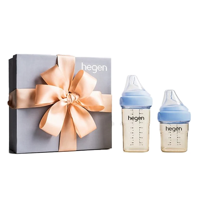 Hegen Baby Bottles Original Bottle PPSU Gift Box With Storage Lid Pacifier Water Bottle for Children Baby Items Free Shipping