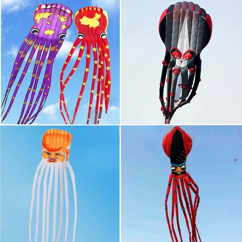Soft kite big octopus super extra huge high-end professional adult special anti-gale new 3D three-dimensional