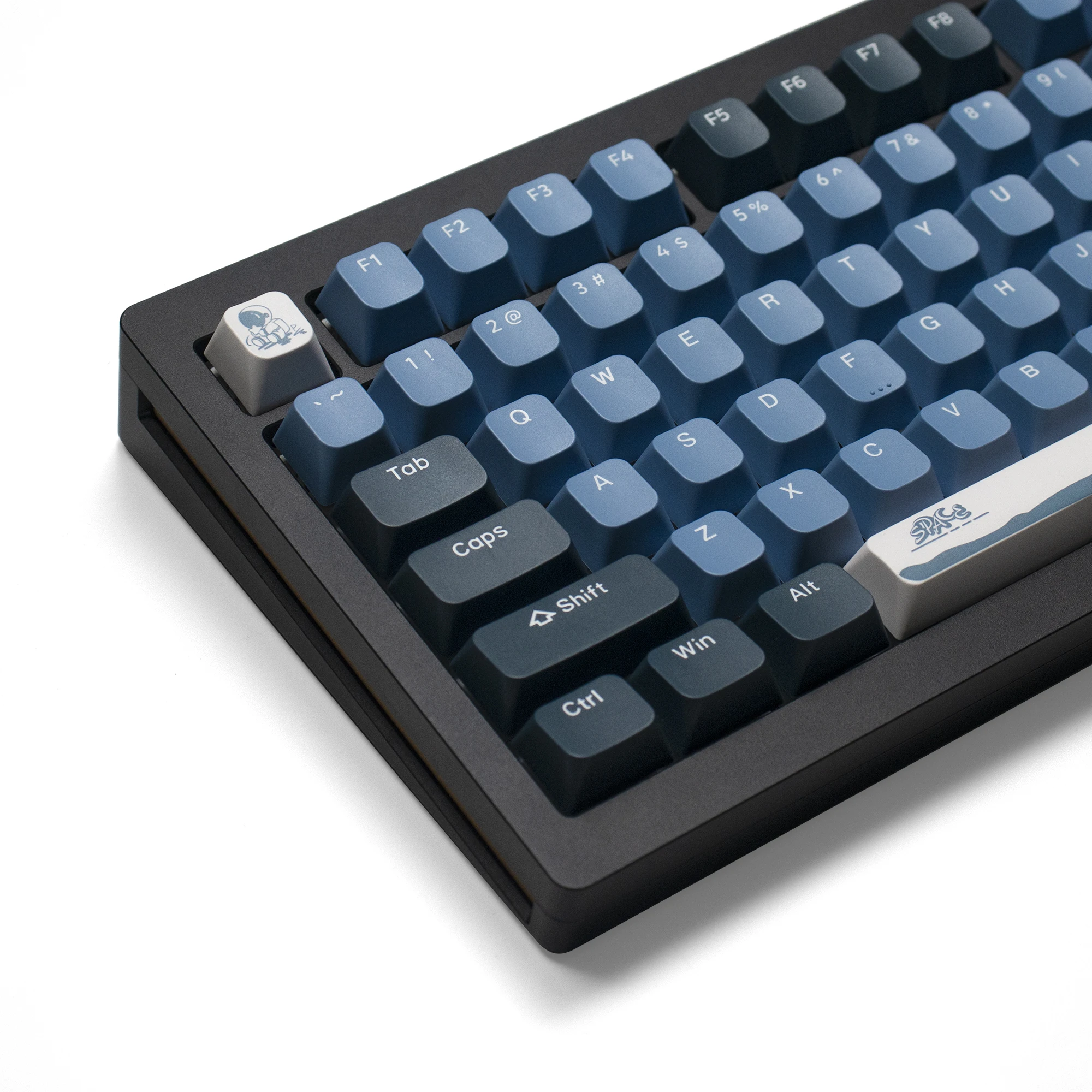 146 teclas espacio exterior PBT teclas perfil MDA tinte personalizado Sub para 60% 65% 75% 100% Cherry Gateron MX interruptores Teclado mecánico