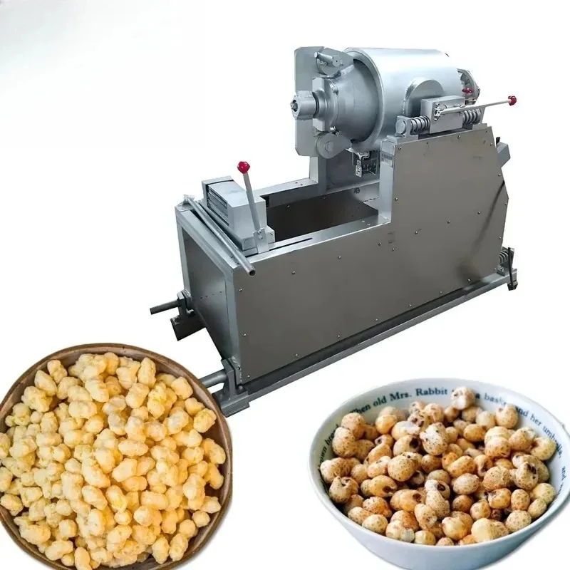 Automatic Grain Puffing Machine for Cereal Rice Corn Wheat Hot Air Snack Popping Machine for Food Processing