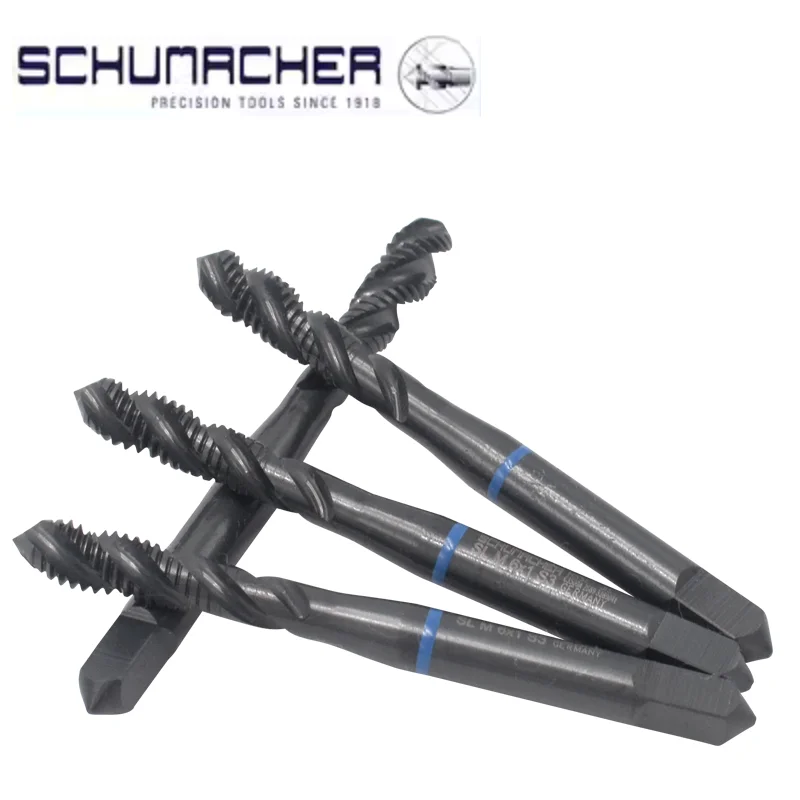 

German Original SCHUMACHER JIS Standard Spiral Fluted Tap Pointed M2 M3 M4 M5 M6 M8 M10 UNC 6-32 Thread Taps For Stainless Steel