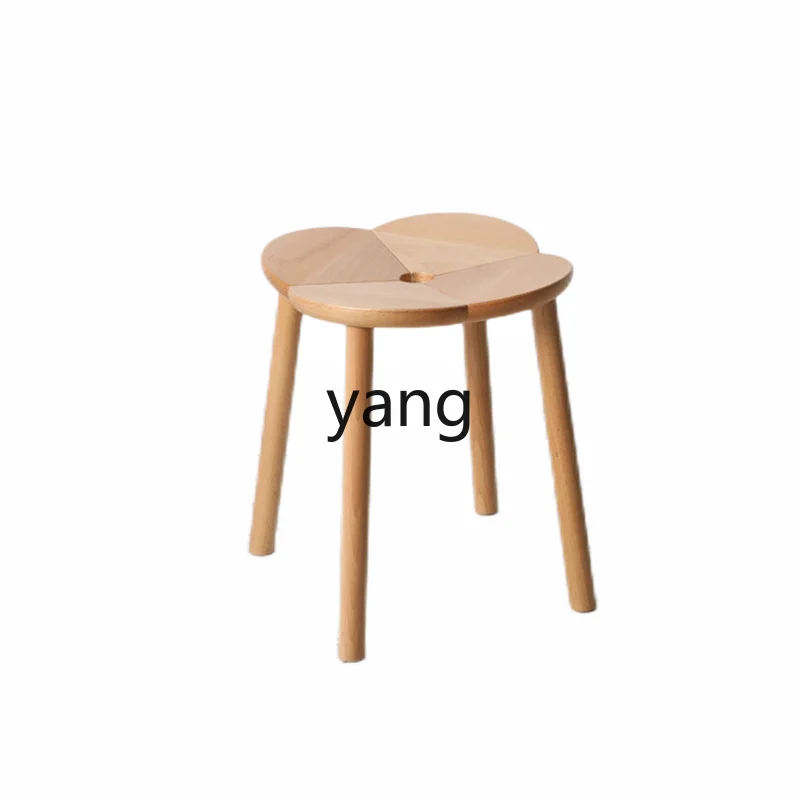 

CX round Solid Wood Stool Living Room Creative Shape Chair