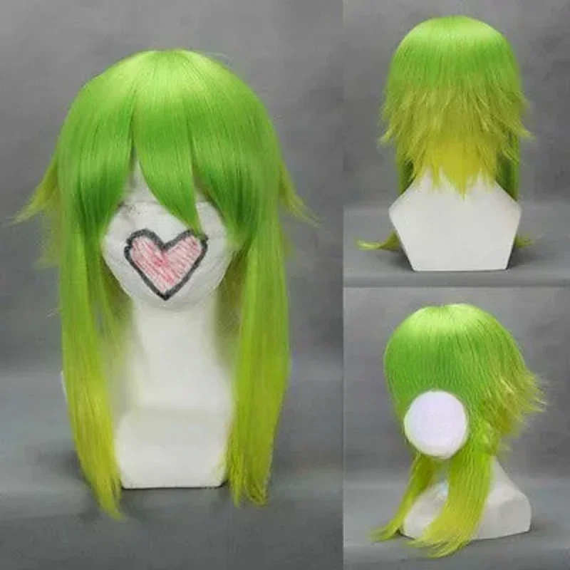 Anime VOCALOID GUMI Long Green Straight Cosplay Wig COS For Women’s Christmas Halloween Party Wigs