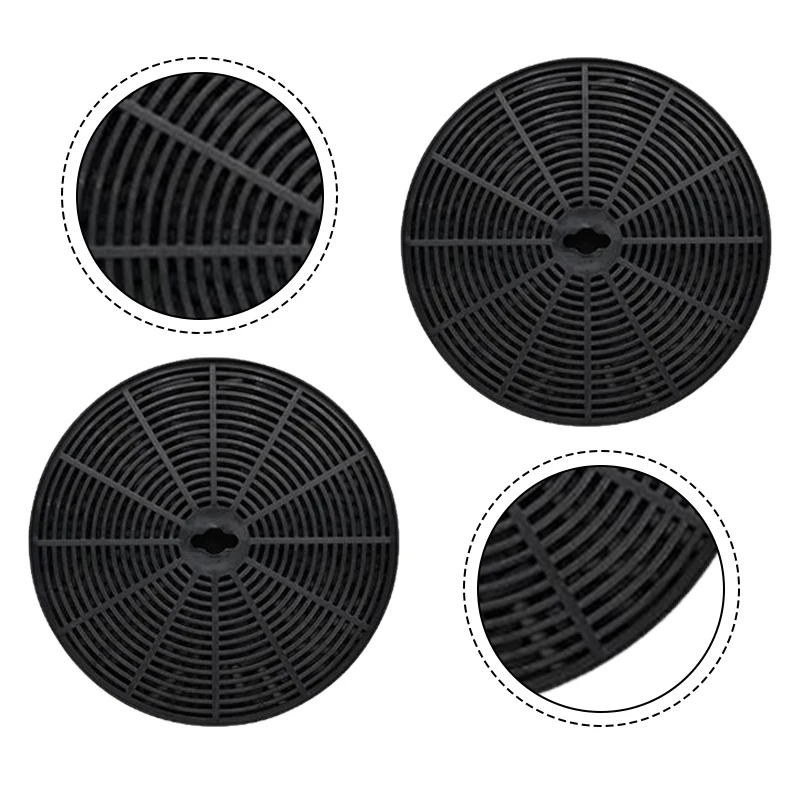 153*16 มม.ตัวกรองคาร์บอนที่เปิดใช้งานสําหรับห้องครัวเครื่องดูดควันอุปกรณ์เสริม 2PCS เครื่องใช้ในครัว Range Hood อะไหล่