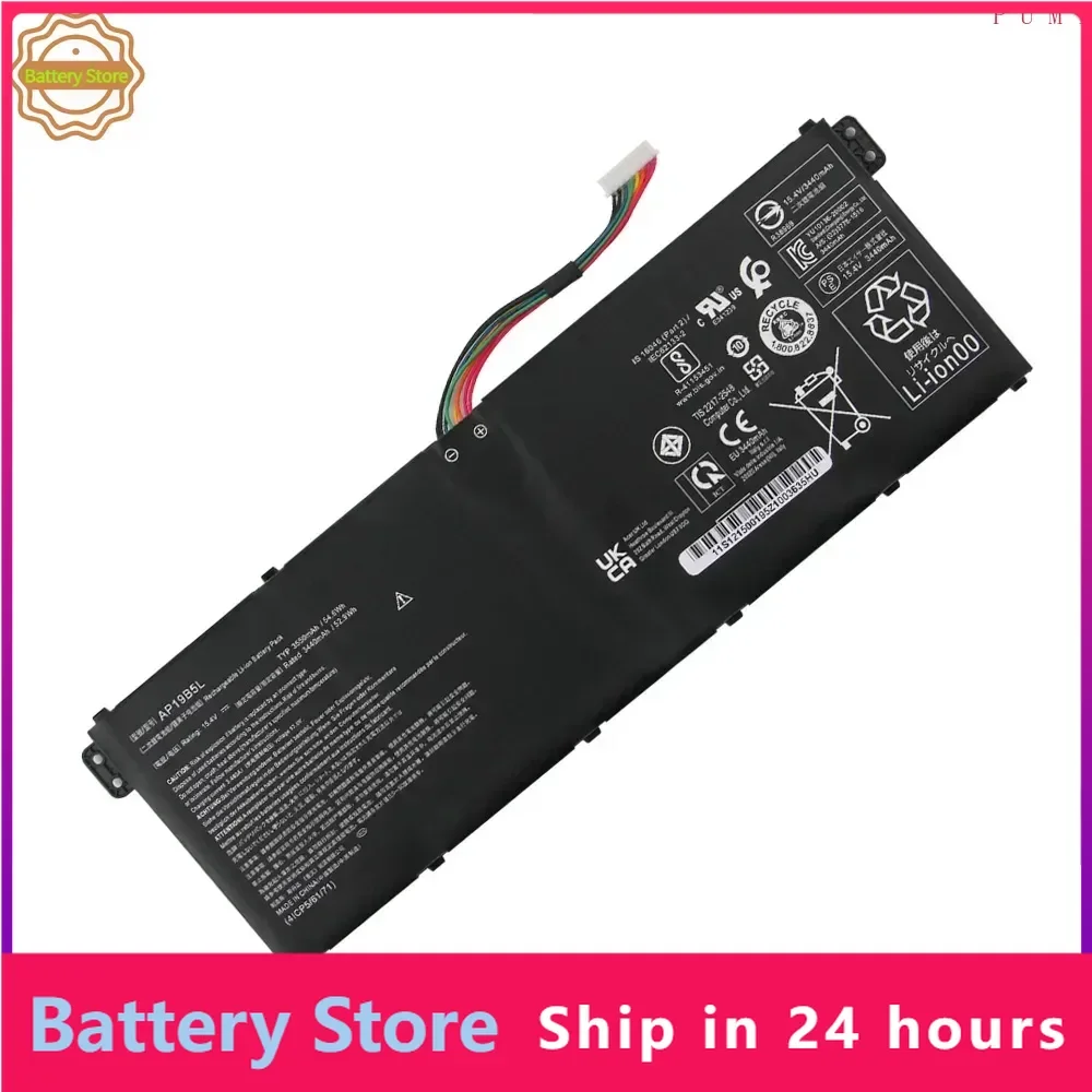 AP19B5L Battery For Acer Aspire 5 A514-53 A514-33 A515-43 A715-41 A517-52 SF314-42 Replacement Batteries With Tool 3550mAh