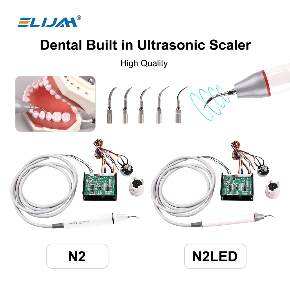 Dental Built in Ultrasonic Scaler HW-3H/5L N2/N2LED Denspay Scaling Tips For Dentistry Teeth Cleaning Whitening Tools