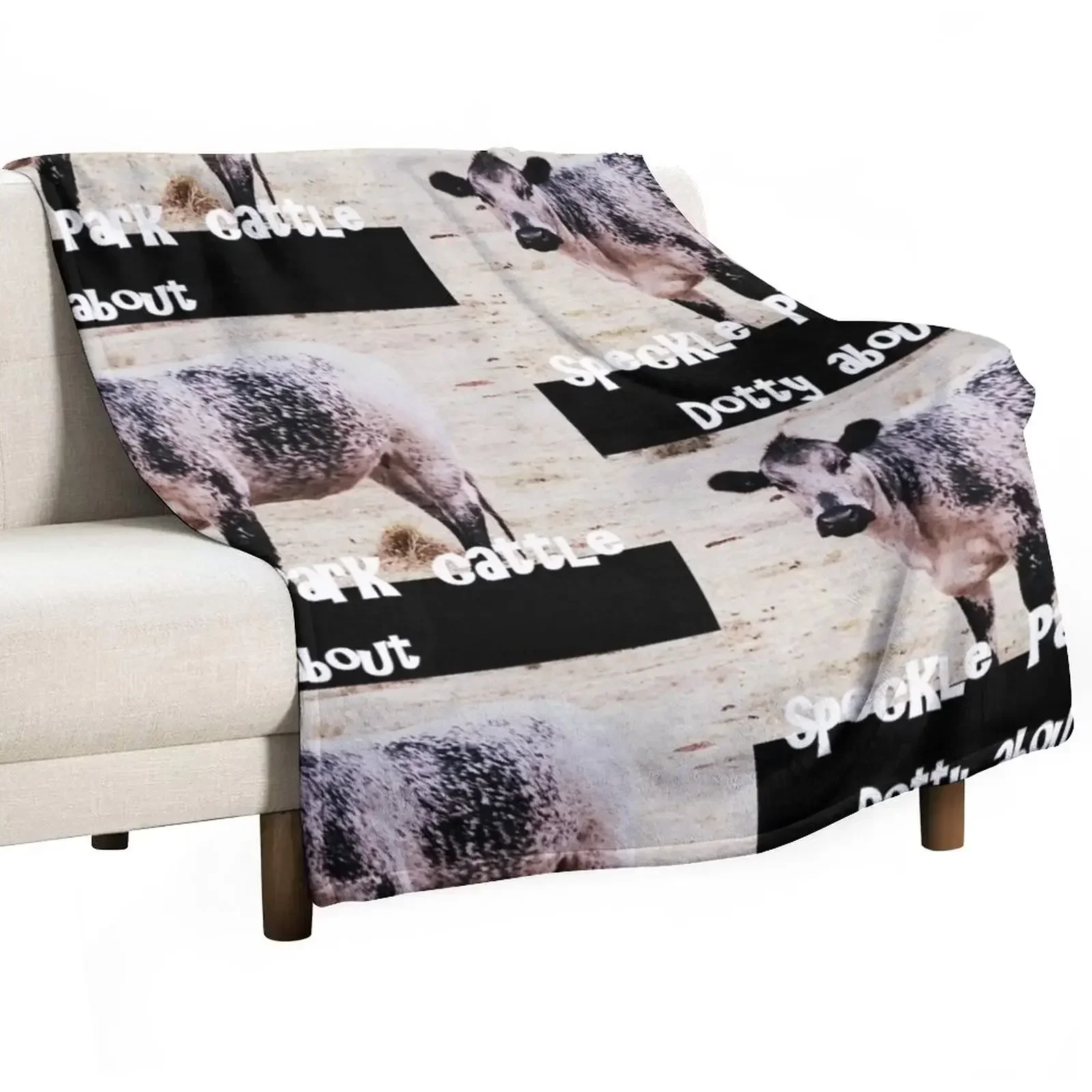 SPECKLE PARK CATTLE PROMOTIONAL, DOTTY ABOUT Throw Blanket Soft Plush Plaid bed plaid Blankets