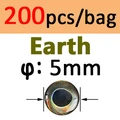 200 piezas de TIERRA de 5 mm