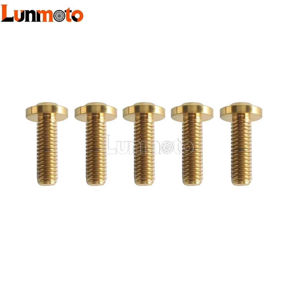 Titanium Brake Rotor Bolts 5/16-18 Torx Screw Grade5 CNC Anodized For Harley FXDB StreetBob Road King Touring 1990-later 5/10PCS