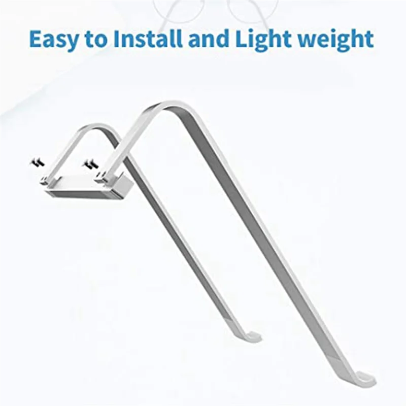 AEF7-Dudukan Laptop Desktop Ergonomis Dudukan Pendingin Laptop Riser Komputer Aluminium (Perak)