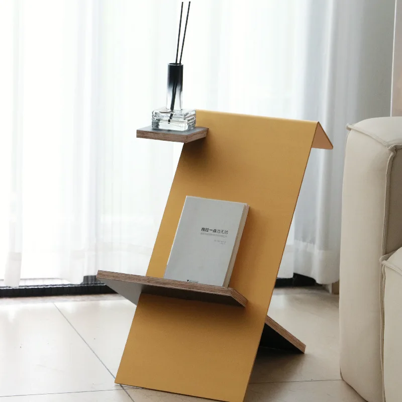 Simple Magazine Rack, Nordic Modern Bookshelf, Space Aluminum Combination Edge, Creative Sofa Corner