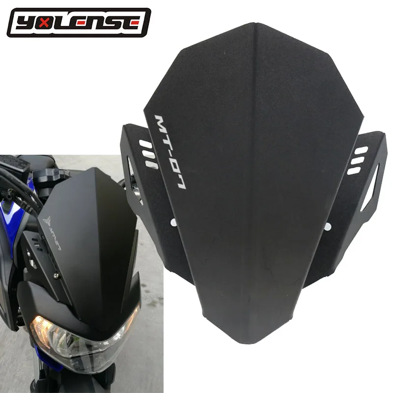 

Fits For YAMAHA MT-07 MT 07 2018 2019 MT07 FZ07 FZ-07 FZ 07 Motorcycle CNC Windshield Windscreen Aluminum Kit Deflector