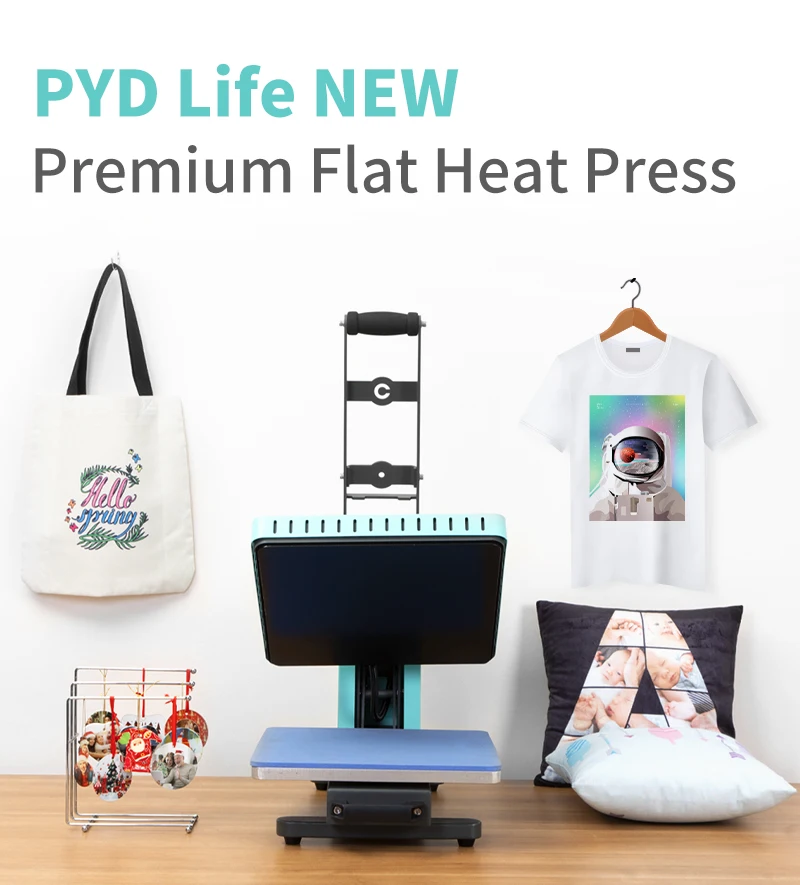 38x38 40*60 Heat Press Large Format Tshirt Sublimation Flat Auto Heat Press Machine for T-shirt