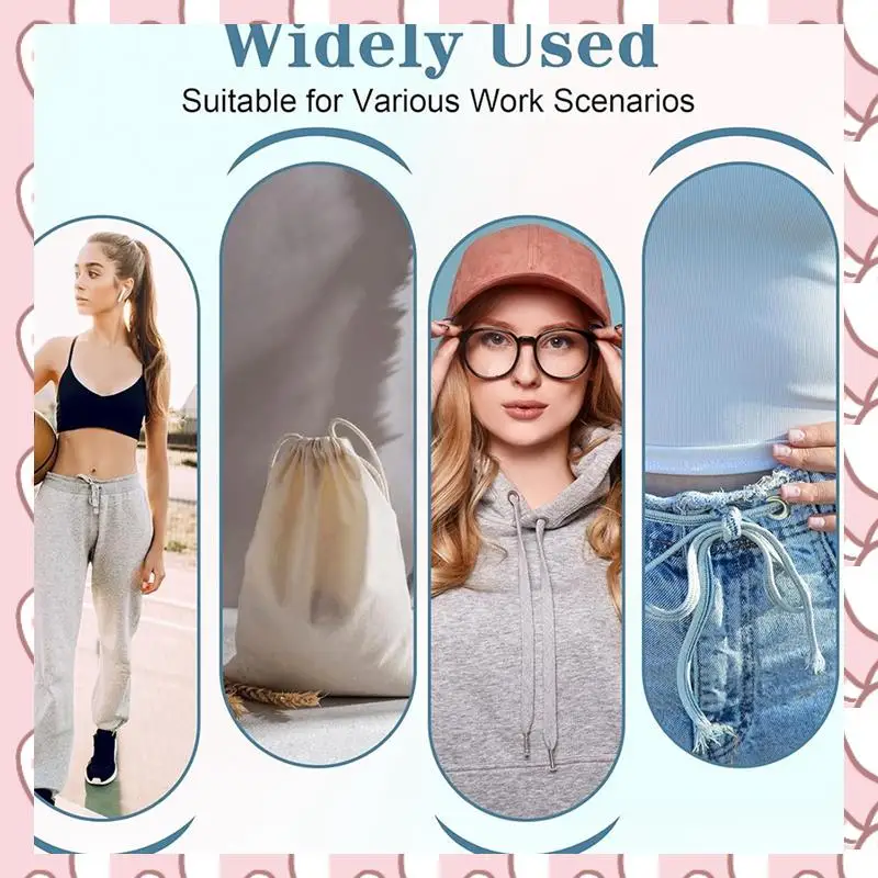 HHTL 8 Pcs Flexible Drawstring Threader Tool Set Sewing Loop Turner For Jackets, Coats, Pants, Hoodies & Sweaters