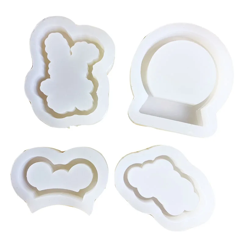 DIY Silicone Shaker Mold Cloud Rabbit Shaped Shaker Mold Jewelry Molds Jewelry Accessories