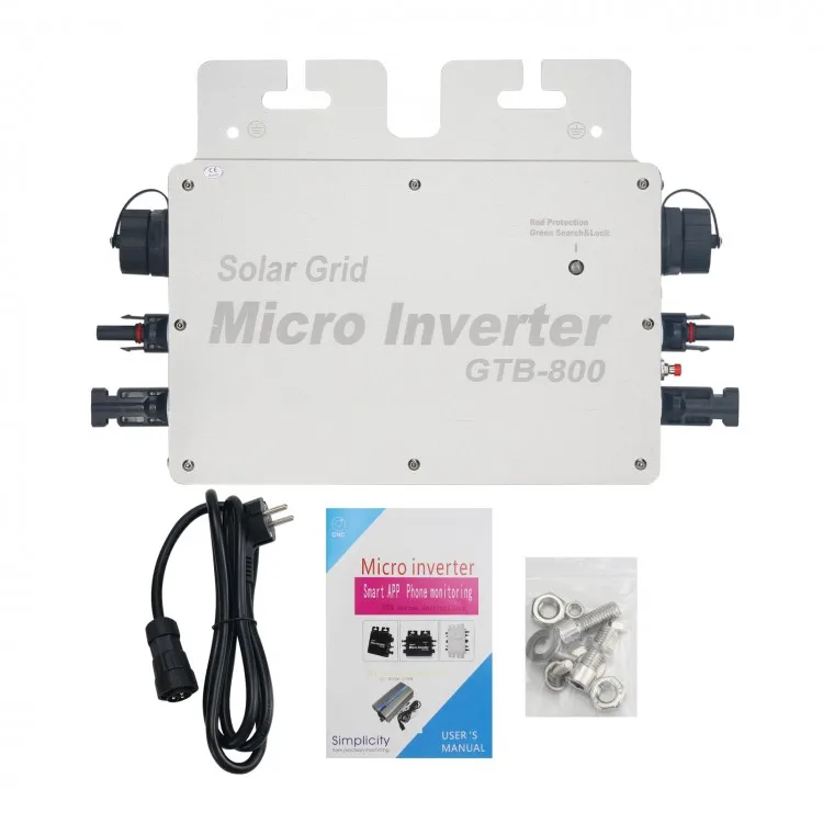 

GTB-800 Smart Micro Inverter Smart Grid Inverter Maximum Output 800W Smart APP Phone Monitoring