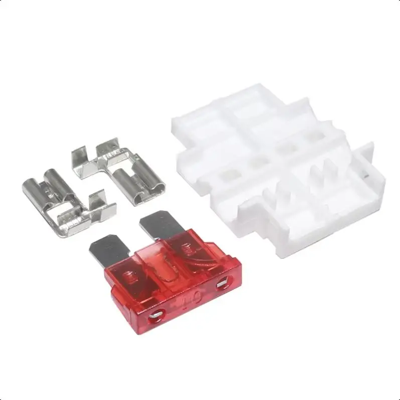 【10-5Set】ATC ATO Blade Fuse 1A 2A 3A 4A 5A 7.5A 10A 15A 20A 25A 30A 35A 40A 45A 50A+ Standard Middle Fuse Holder