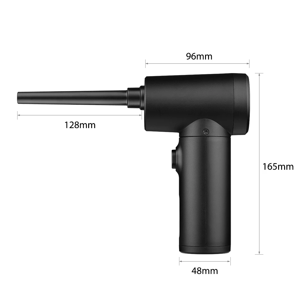 Multifuncional sem fio elétrico Air Duster e bomba, 2 em 1 sopro de poeira com LED, poderoso e recarregável, 100W, inflável