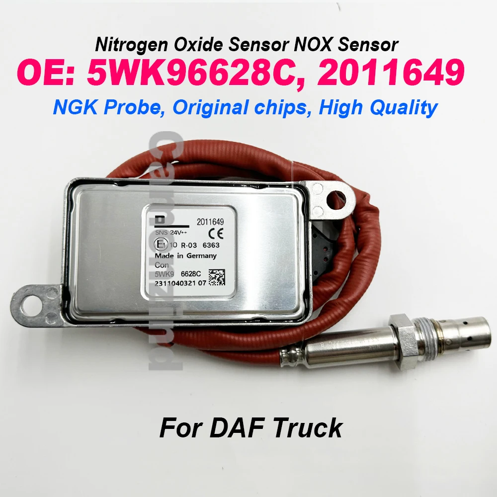 

5WK96628C 2011649 High Quality For NGK Probe Car 24V Nitrogen Nox Oxygen Sensor For DAF Truck CF75 CF85 XF105 XF 1836060 1793379