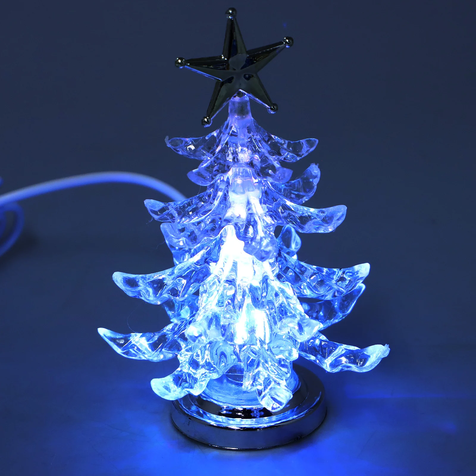 

2 Pcs USB Powered Night Light Xmas Decor Bedroom Living Desk Lamp Room Bar Cafe Night Lamp Office