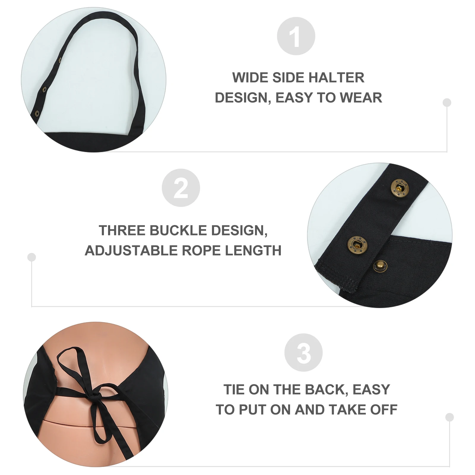 

Premium Adjustable Bbq With Multiple Pockets Waterproof Kitchen Work Apron For Cooking Grilling Hairdressing Painting Serving