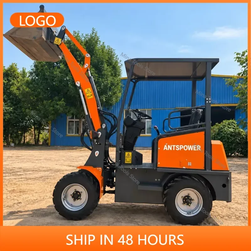 ELCX-500 Electric Mini Wheel Loader 500kg 4WD Front End Loader for Landscaping and Agriculture