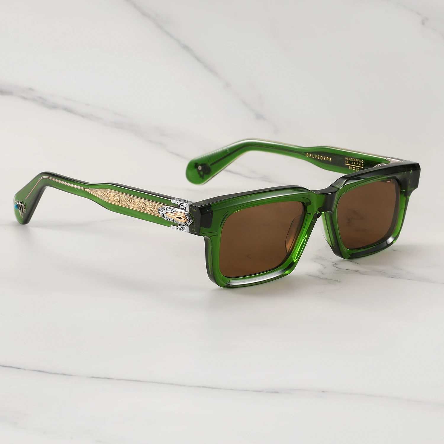 JMM BELVEDERE Business Handgemaakte Zonnebril Vrouwen Luxe Vierkante Dikke Acetaat Designer Lentes De Sol Mujer heren Zonnebril
