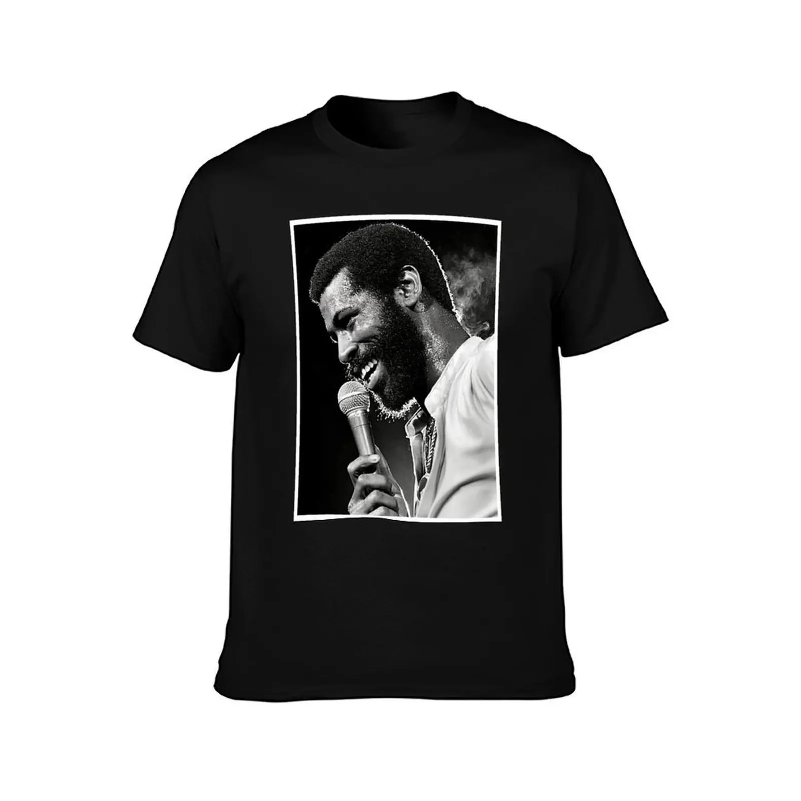 Teddy Pendergrass man singer talent poster Classic T-Shirt, Summer Casual Cotton Tee, Oversized Streetwear Tops, 100% Cotton
