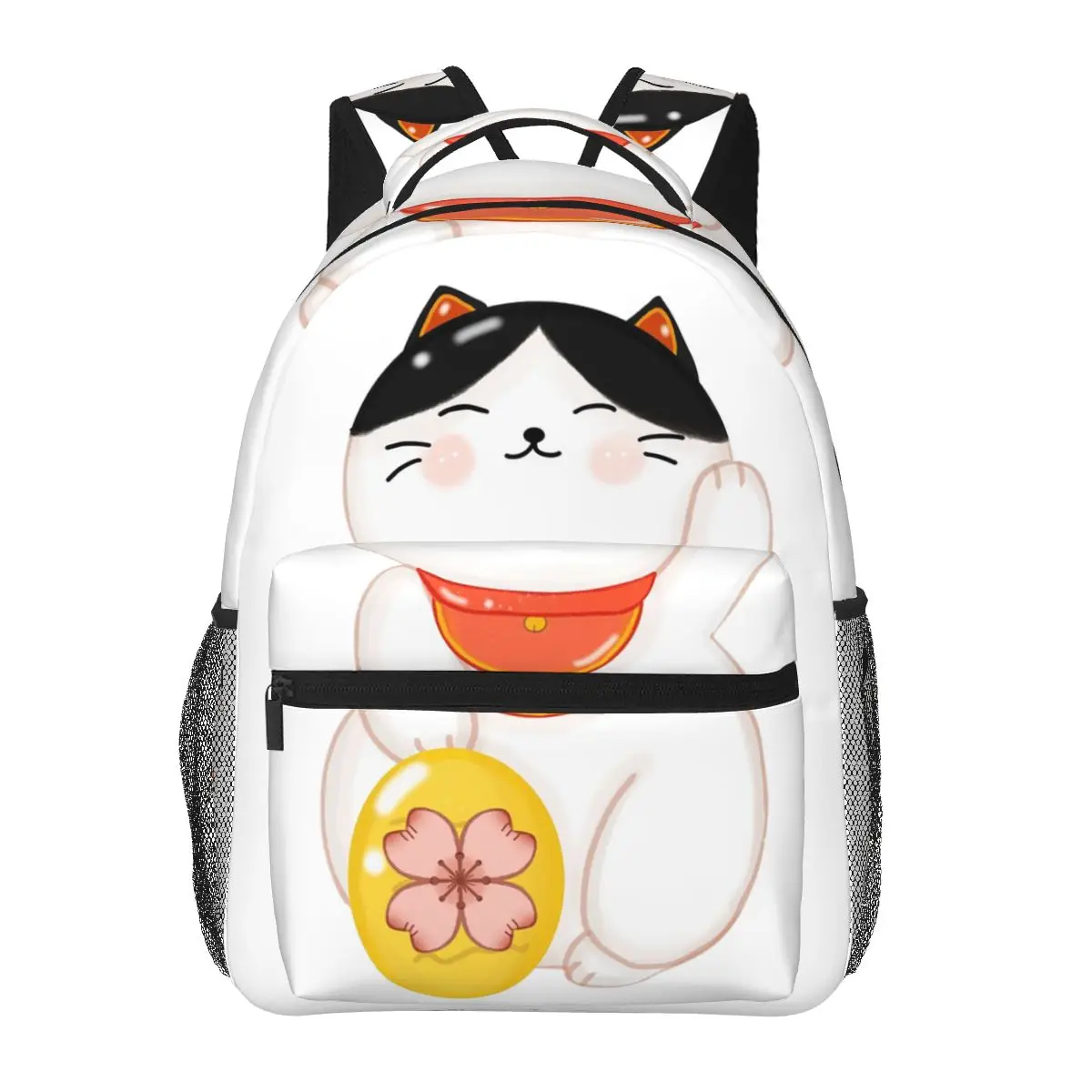 

Рюкзак Maneki Neko с монетами Сакуры, рюкзак большой емкости для мальчиков и девочек, школьная сумка, сумки на плечо для мужчин и женщин