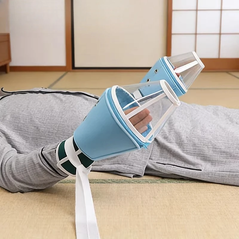 

Дышащие полусферические прозрачные перчатки-фиксаторы из ПВХ для запястья для ухода за пожилыми людьми и пациентами с деменцией