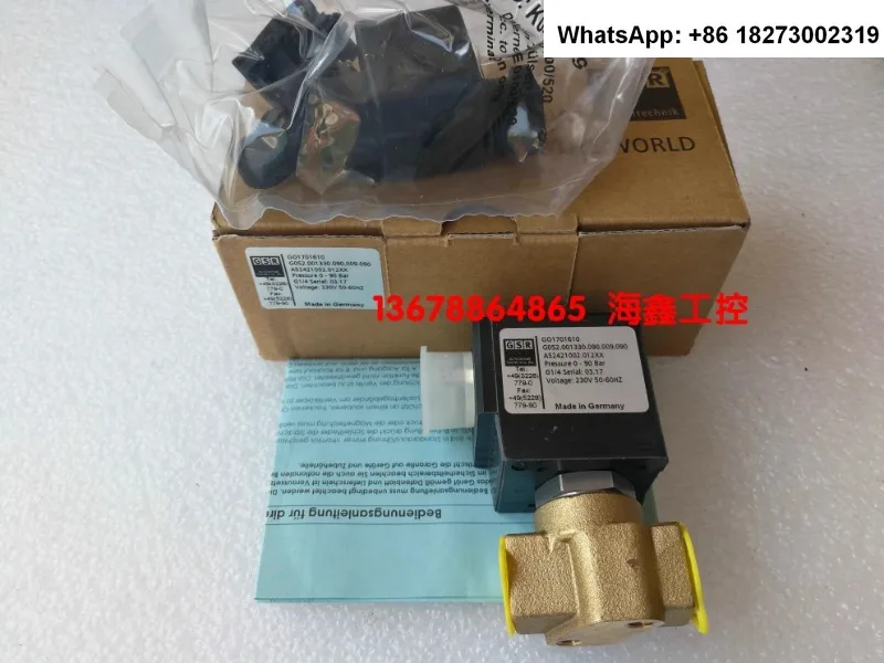 GO1611097 A52401004.012XX GSR solenoid valve K0510110 150bar 24V