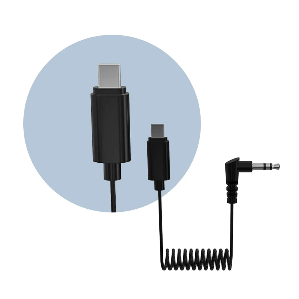 Hollyland Mfi Gecertificeerd 3.5Mm Trs Naar Lightning Audio Adapter Kabel Voor Leeuwerik M1 Leeuwerik 150 3.5Mm Trs Naar Type-C Kabel