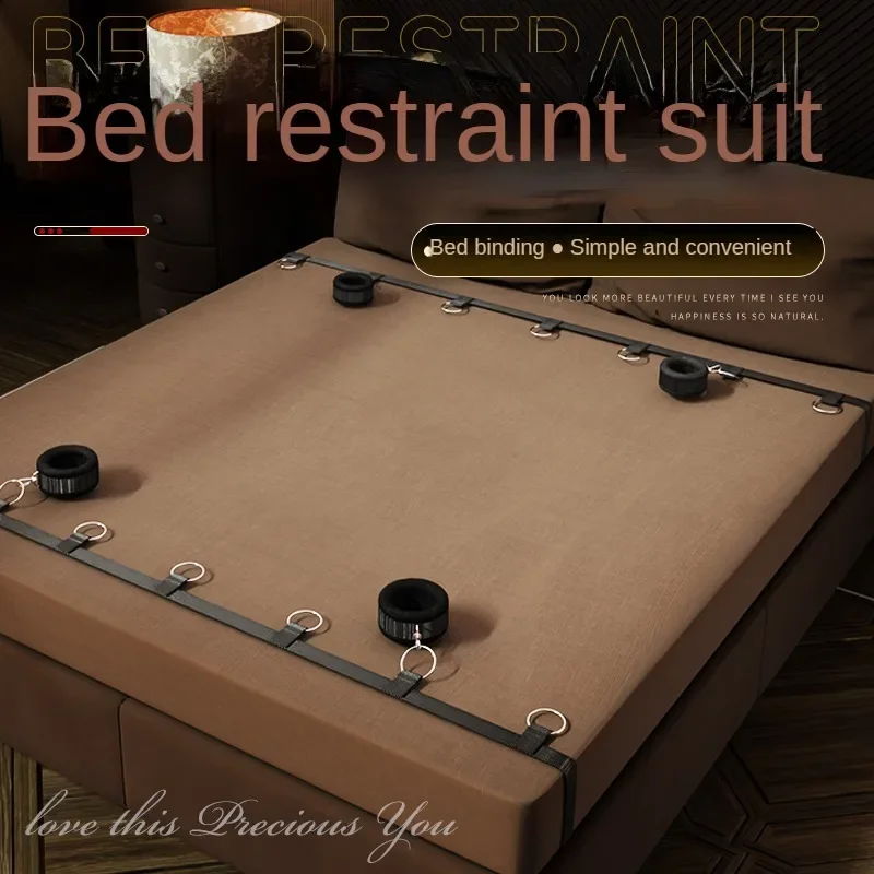BDSM السرير ضبط النفس دعوى SM تكبيل لعبة الجنس حزام Stytem الكبار الإناث زوجين المثيرة ألعاب السرير آلة الجنس مجموعة 18 + منتجات جنسية #2