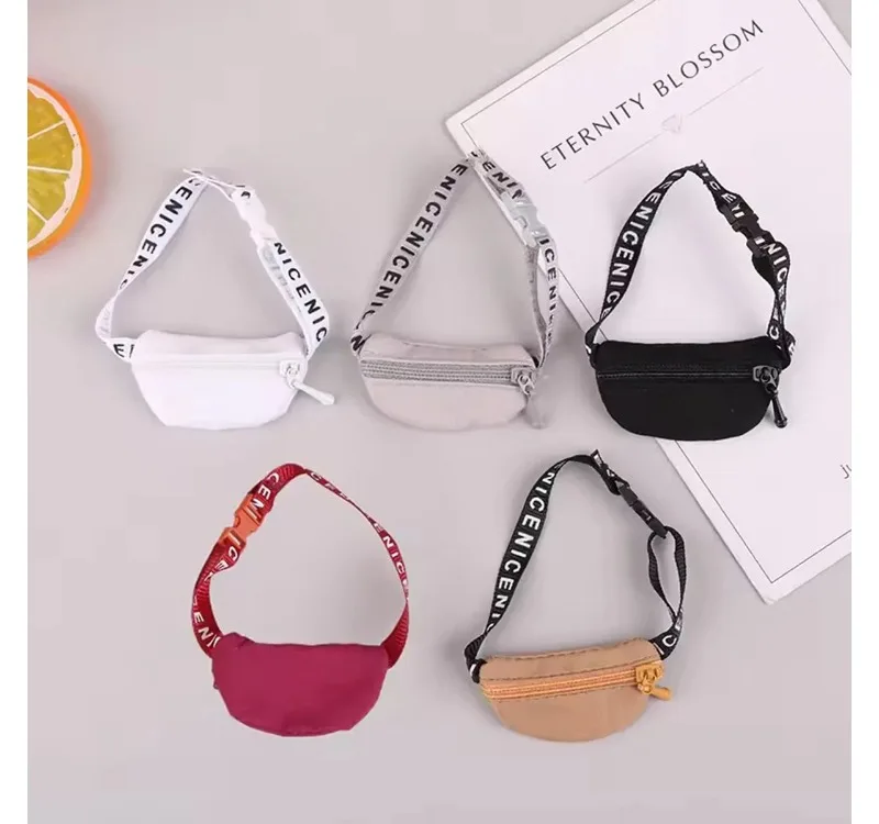 Labubu 인형 크로스 바디 백 DIY 장난감 허리 가방 귀여운 봉제 인형 액세서리 어린이 장난감 패션 액세서리