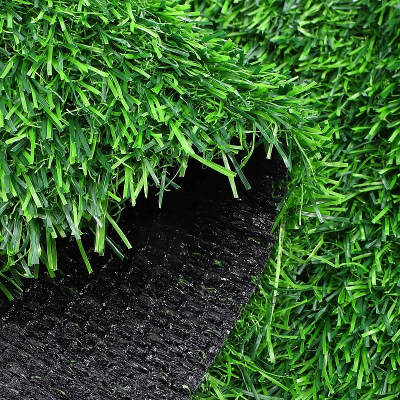 non slip artificial grass door mat black turf outdoor rug fake grass foot mat front entrance decor waterproof carpet - view 5