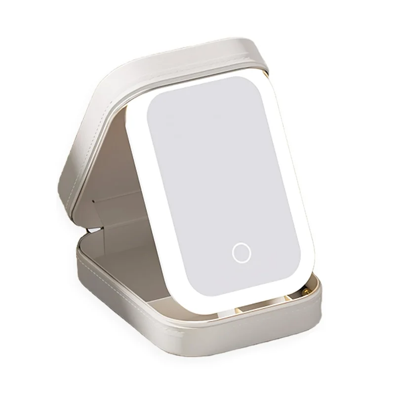 BAAN-LED Three-Color Adjustable Makeup Mirror Adjustable Makeup Mirror With Lights Rechargeable Lighted Makeup Mirror