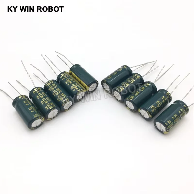 16V 2200UF 10*20 High Frequency Low Impedance Aluminum Electrolytic Capacitor 2200UF 16V