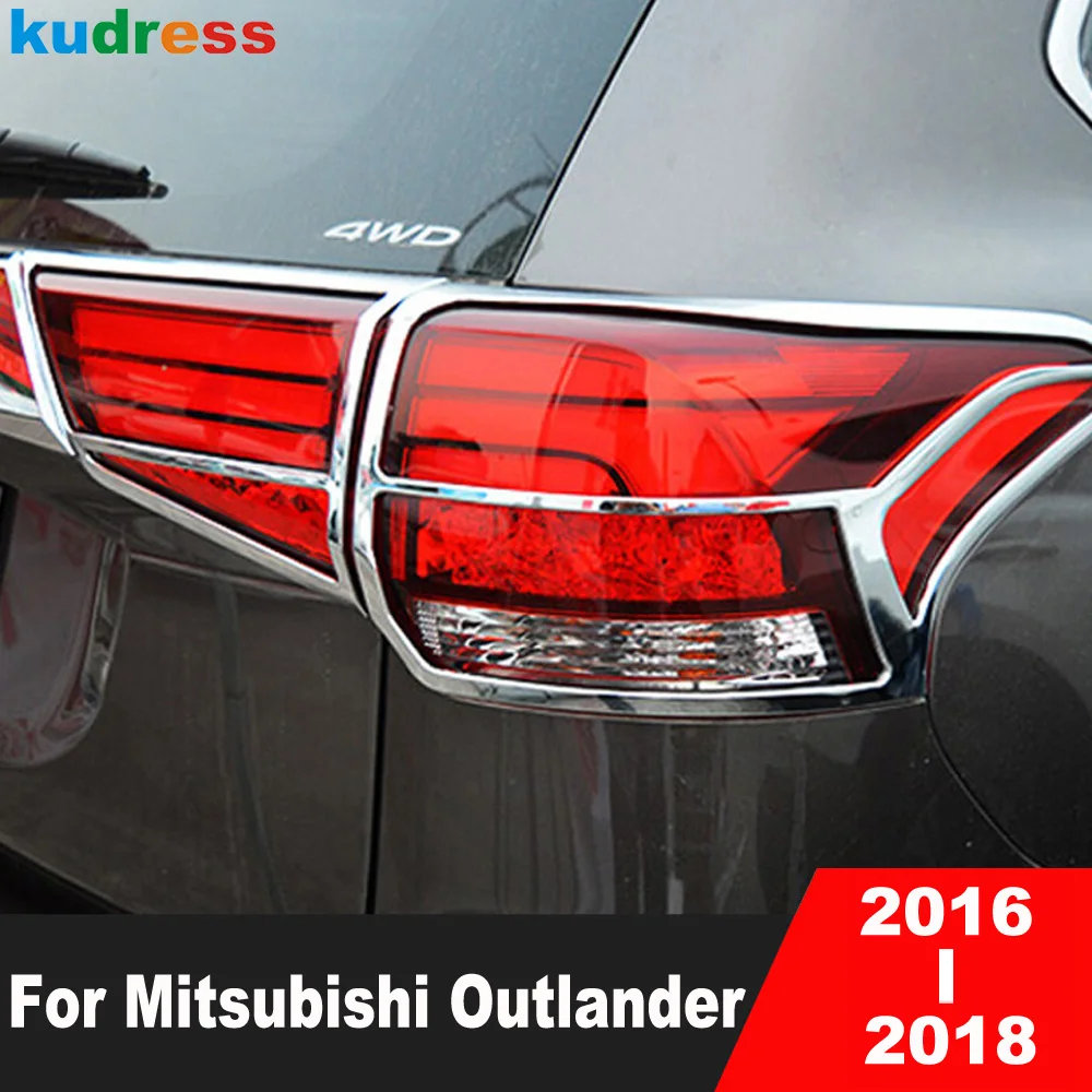 

Rear Light Lamp Cover Trim For Mitsubishi Outlander 2016 2017 2018 Chrome Car Tail Taillight Bezel Trims Exterior Accessories