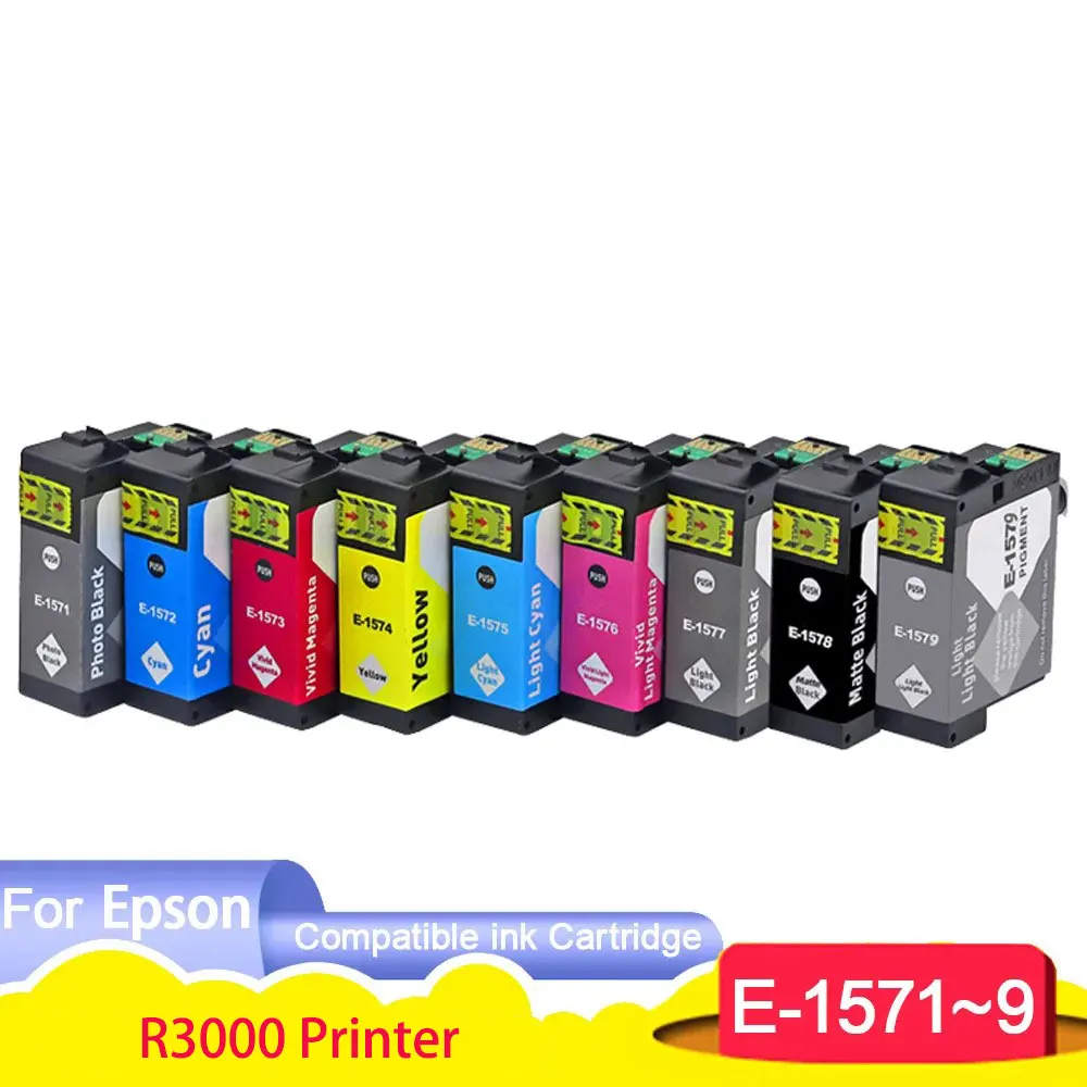 Совместимый картридж для принтера Epson T1571 T1572 T1573 T1574 T1575 T1576 T1577 T1578 T1579 для принтера EPSON STYLUS PHOTO R3000
