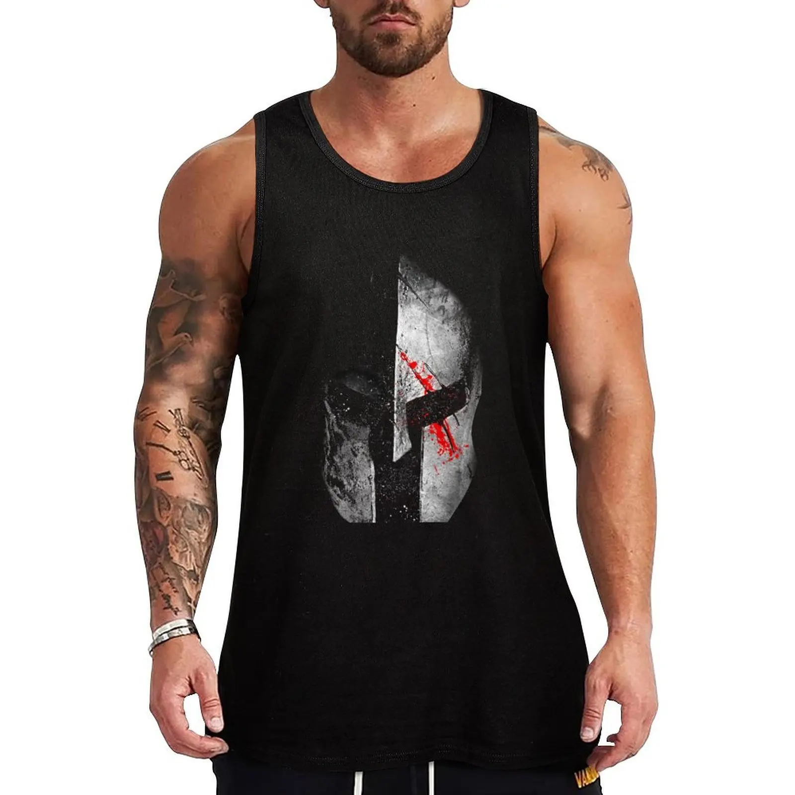 

Spartan Tank Top Fitness Tank Top Lightweight Breathable Gym Shirt