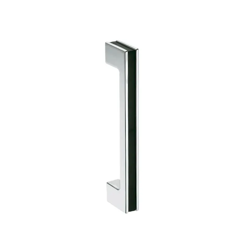 Glass door handle, bathroom door handle, thickened stainless steel shower room handle, square tube large handle