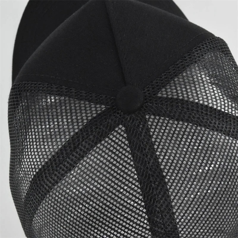 High Quality Fishing Embroidery Baseball Cap for Men Women Outdoor Fishing Snapback Mesh Hat Breathable Sunshade Dad Trucker Hat