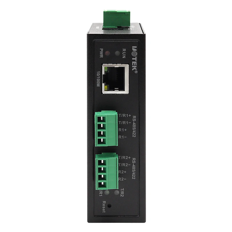 10/100 M bis 2 Ports RS-232/485/422 Serial Port Server unterstützt ARP-, IP-, ICMP-, UDP-, TCP-, HTTP-, DHCP- und MODBUS-Protokolle