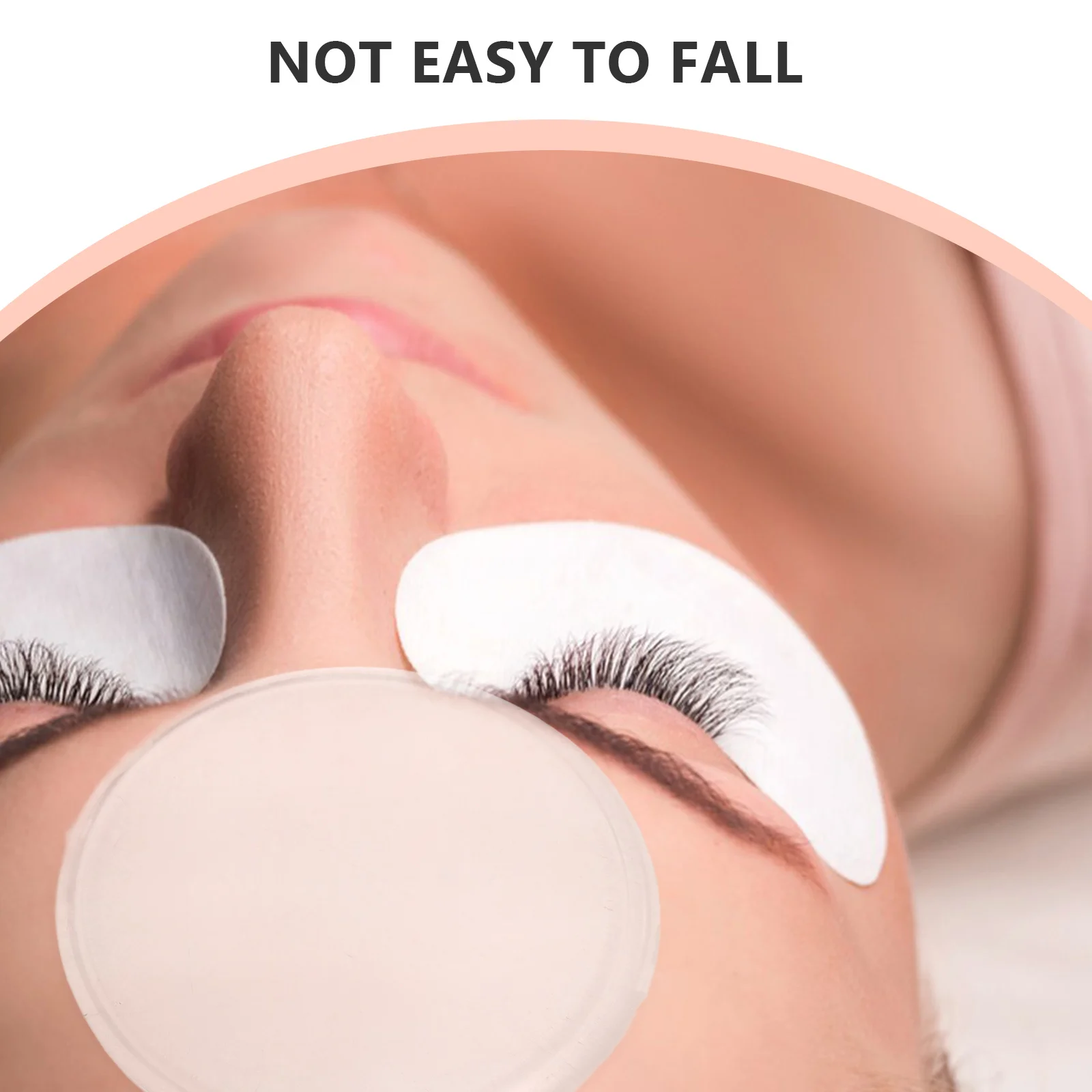 5 pezzi cuscinetti per ciglia in silicone antistatici cuscinetti per occhi rotondi trasparenti per estensioni delle ciglia set di strumenti per trucco facile da pulire supporto per ciglia in silicone
