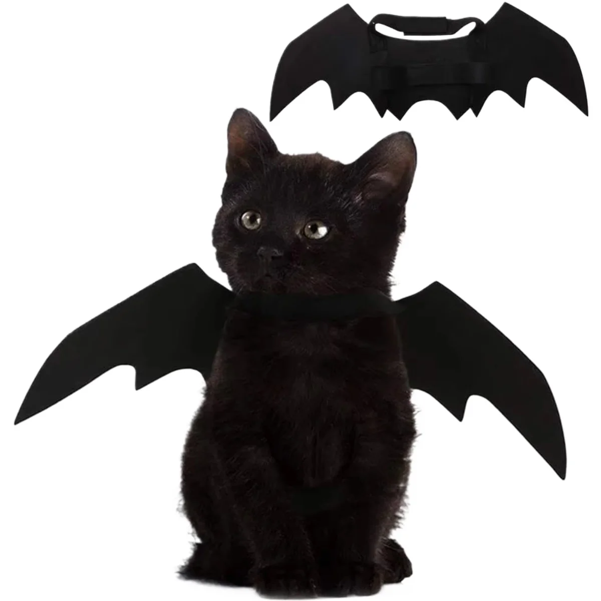 

Pet Cat Bat Wings for Halloween Party Decoration,Puppy Collar Leads Cosplay Bat Costume,Cute Puppy Cat Dress Up Accessories